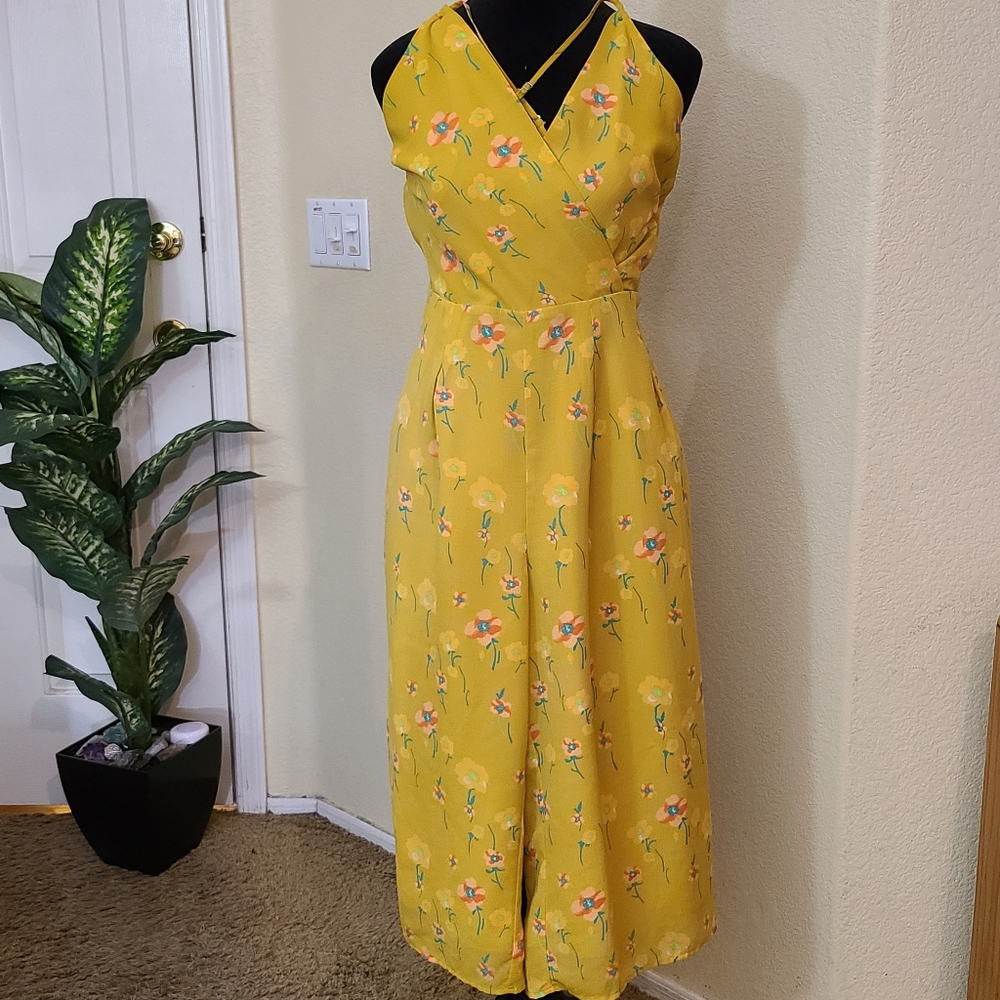 ❤️NWOT "a new day" jumpsuit size L .wide leg pants